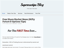 Tablet Screenshot of blog.supernsetips.com